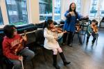 Paula Madrigal finds her voice with Young String Project Outreach. Photo by Ted Zee