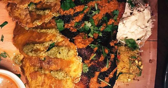 Photo by Conner Knotis                                 Jerk Shacks jerk chicken.