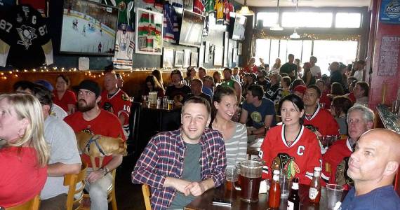 Seattle hockey fans gather at The Angry Beaver. Photo courtesy The Angry Beaver