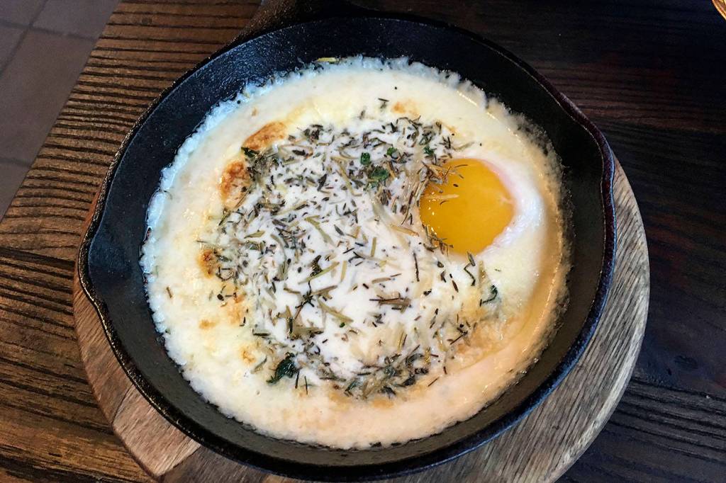 Opla Parm Eggs. Photo by Nicole Sprinkle