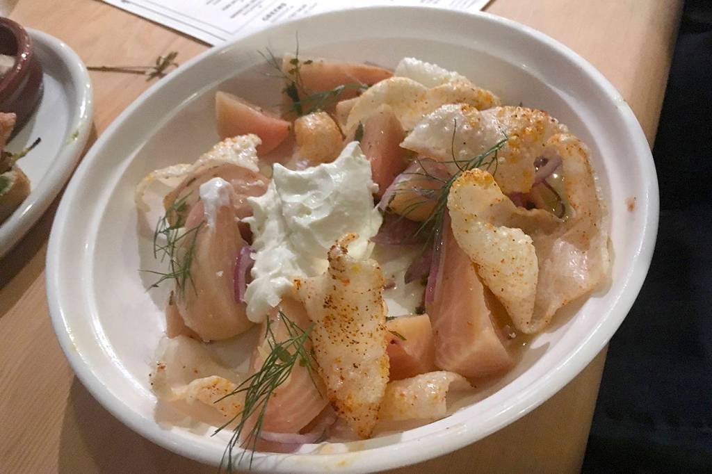 Photo by Nicole Sprinkle                                 Persian beet salad at The Shambles.