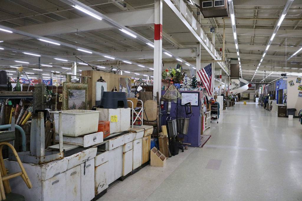 Yard Birds Mall is a year-round indoor flea market in Chehalis and is the closest thing Lewis County has to an indoor mall. The countys only real super-center store is a Walmart located in Chehalis. Photo by Aaron Kunkler