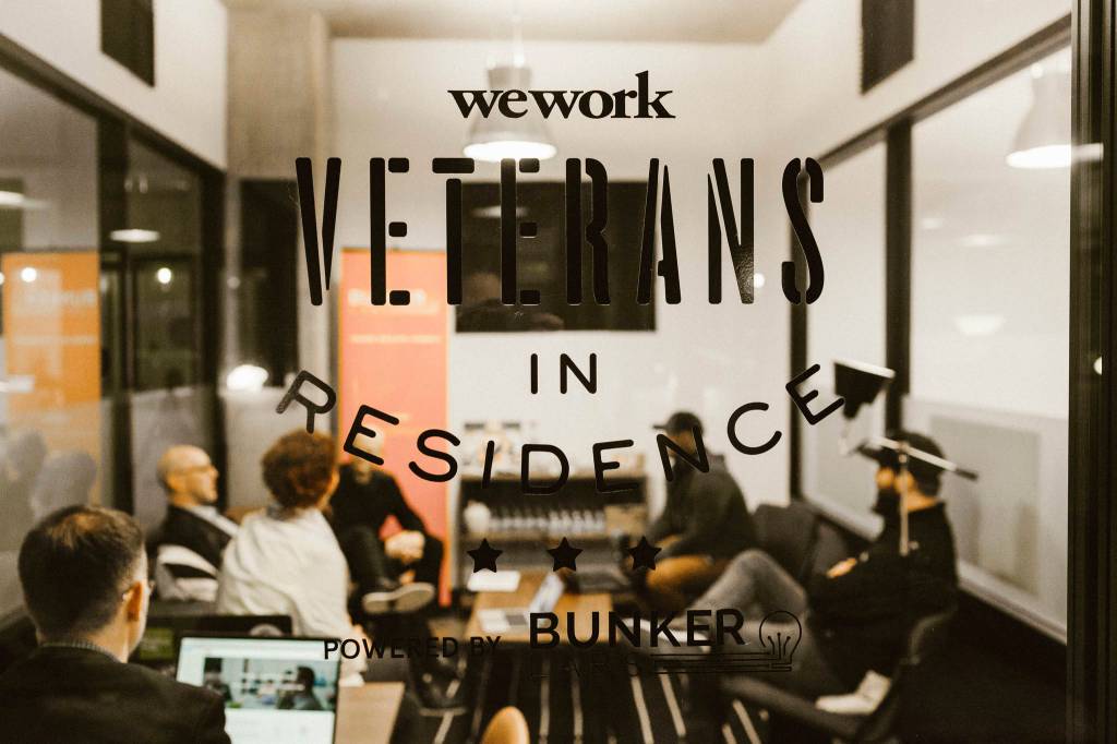 Seattles WeWork Veterans in Residence Program Powered by Bunker Labs started in January 2018. Photo courtesy WeWork