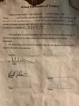 Kurt Niklas says that the original mutual termination agreement he signed listed the move out date as February 2017. Copy courtesy of Kurt Niklas