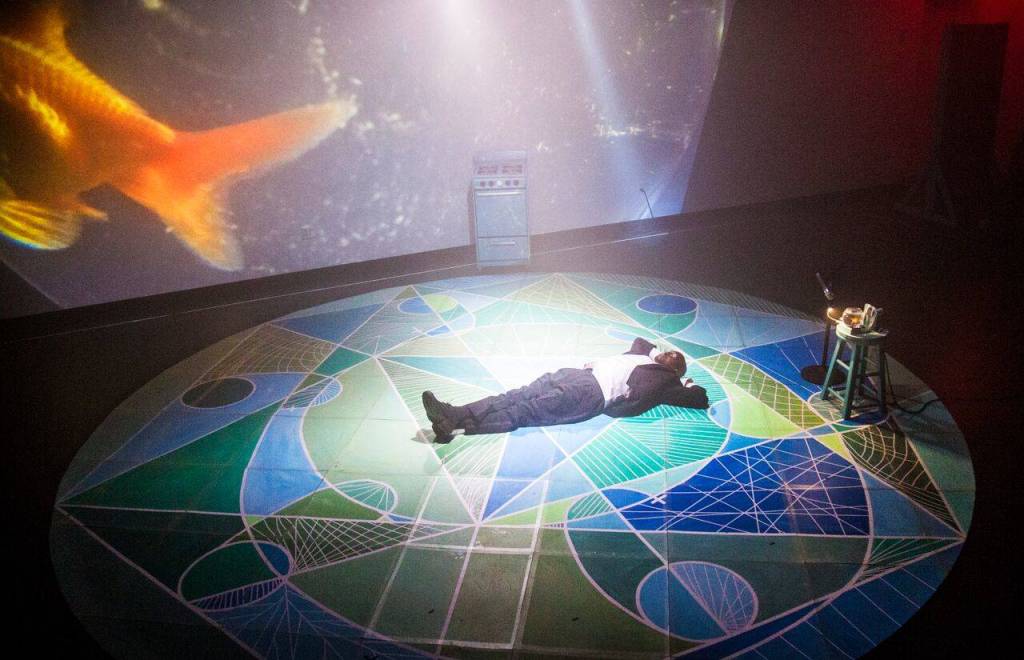 Cornell Alston in <em>JACK &</em>, this weekend at On the Boards. Photo by Christopher Myers.