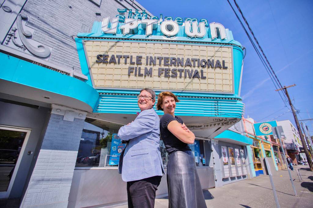 The women that run SIFF: Beth Barrett and Sarah Wilke. Photo by Amy Kowalenko/SIFF