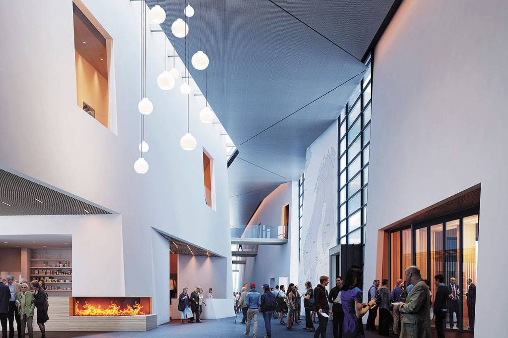 Nordic Museums grand Fjord Hall. Courtesy the Nordic Museum
