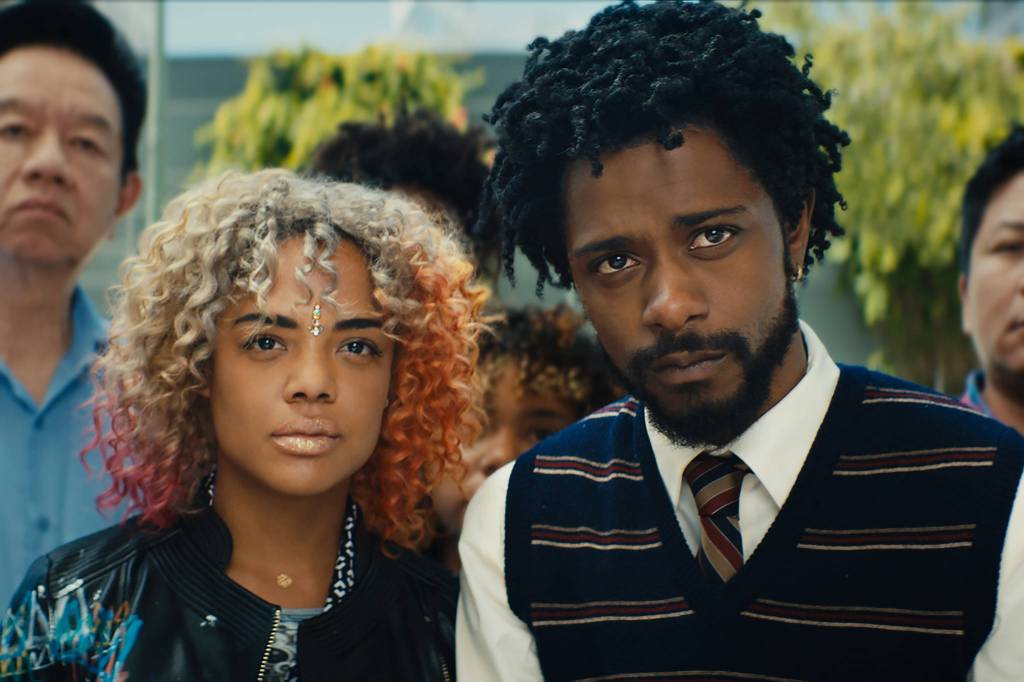 Lakeith Stanfield and Tessa Thompson star in SIFFs Centerpiece film, <em>Sorry</em><em> to Bother </em><em>You</em>. Photo courtesy SIFF