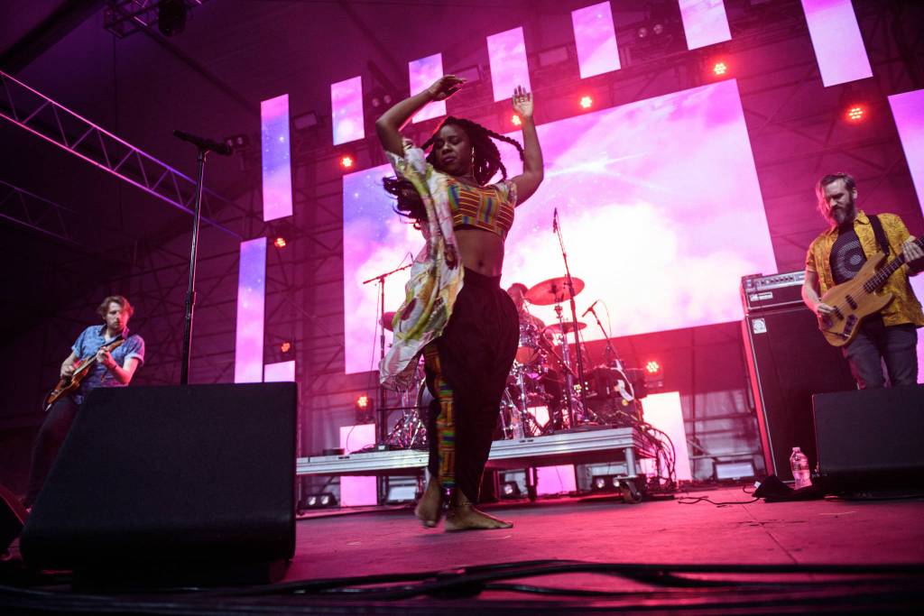 Nao sings and dances the night away at the El Chupacabra tent.
