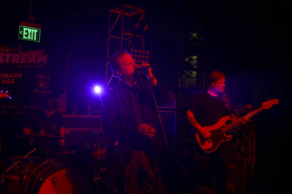Protomartyr revels in the darkness. Photo by Seth Sommerfeld