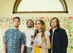 Speedy Ortiz with the candlestick in the flowery room. Photo courtesy Ground Control Touring