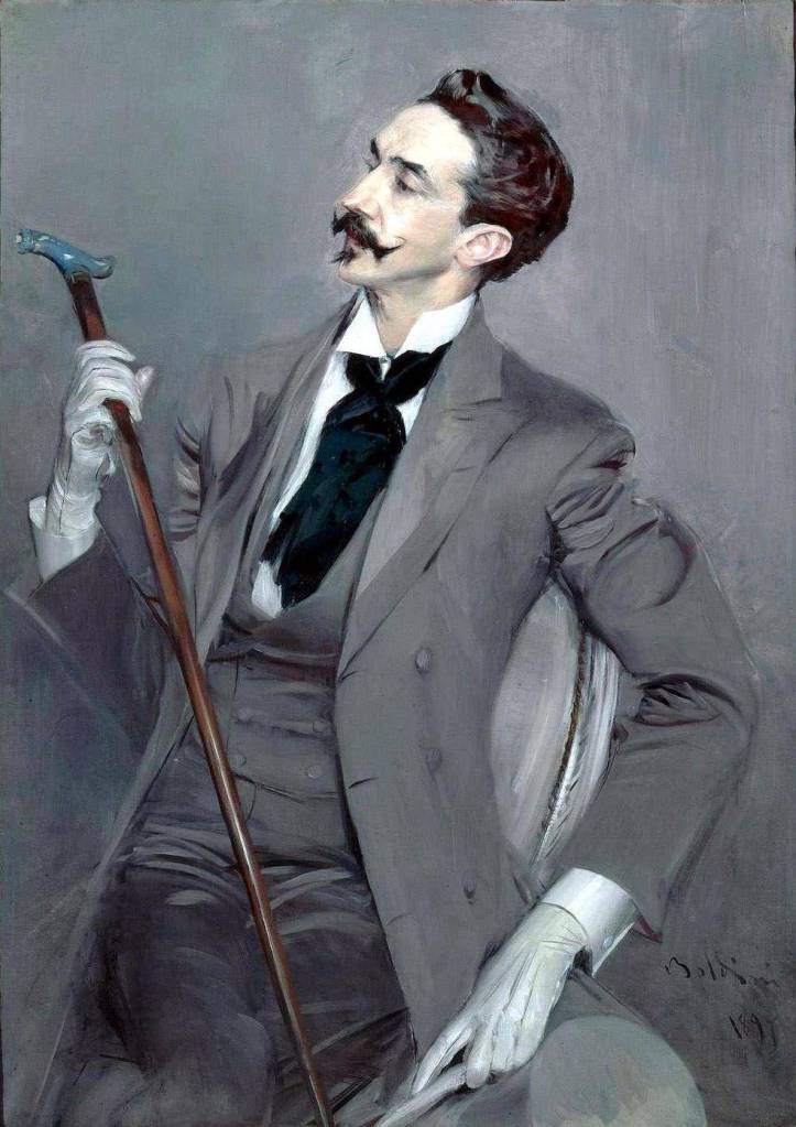 The oil painting of Robert de Montesquiou.