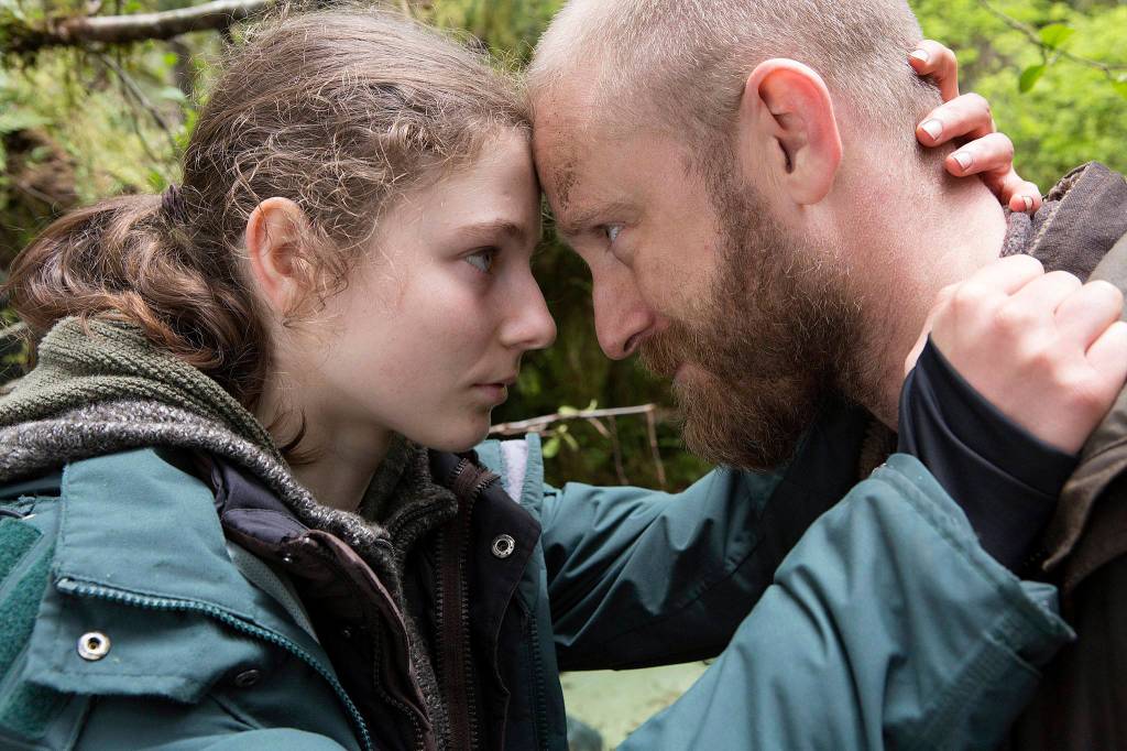 Will (Ben Foster) and his teenage daughter, Tom (Thomasin Harcourt McKenzie), live outside of society 
in Leave No Trace. Image courtesy SIFF