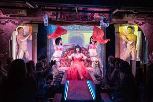 Prom Queen holds court in The Can Cans Femme Fatale. Photo by Nate Watters