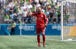 Sounders goalkeeper Stefan Frei made five saves during a 5-0 victory over the L.A. Galaxy on Aug. 18. Photo by Lindsey Wasson/Sounders FC Communications