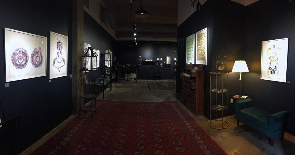 The walls of the Ghost Gallerys new home. Photo courtesy Ghost Gallery