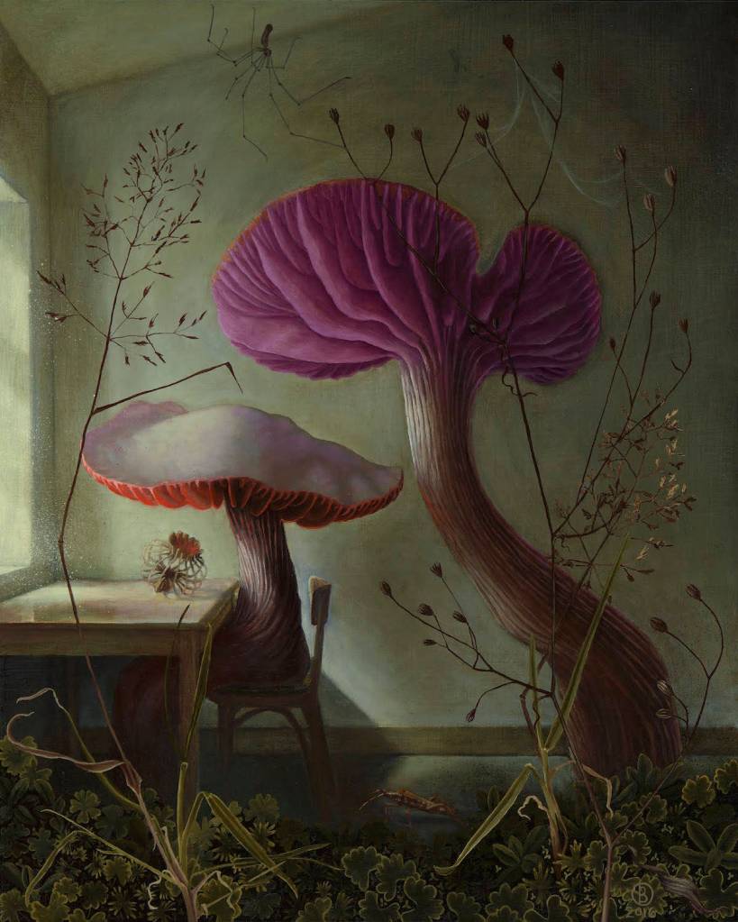 Bella Ormseth, The Interruption, oil on panel. Courtesy Roq La Rue