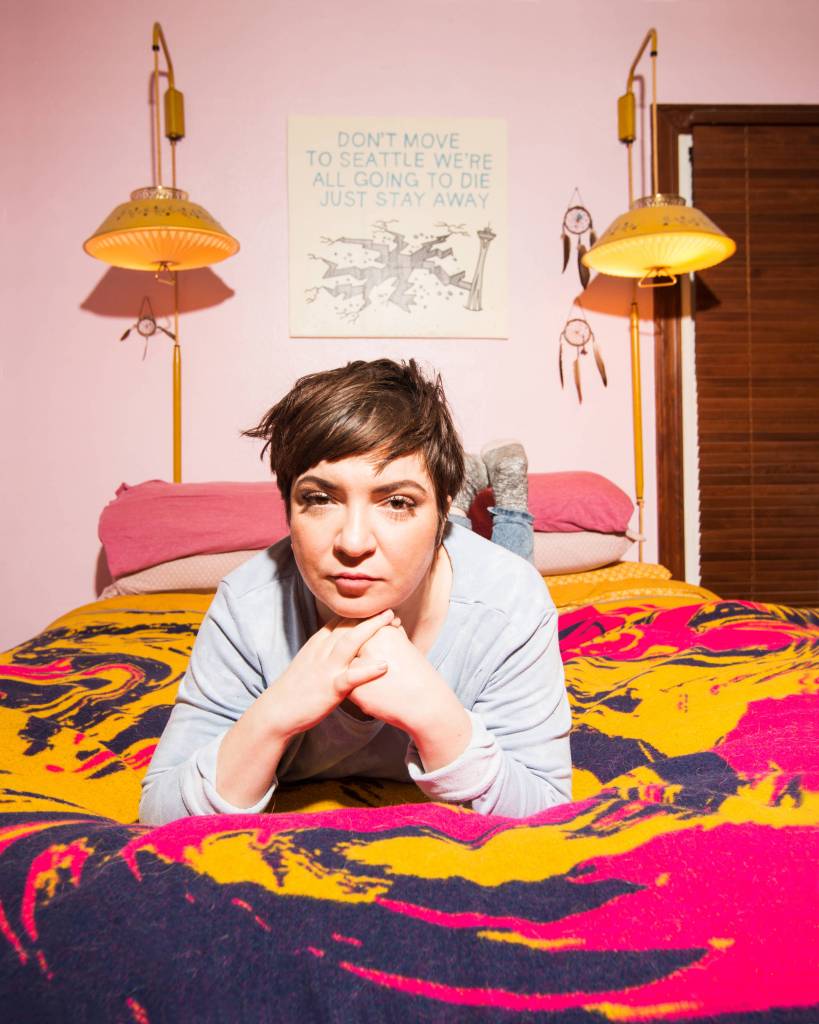 Cumulus (Alexandra Niedzialkowski) searches for a Comfort World. Photo by Sarah Cass