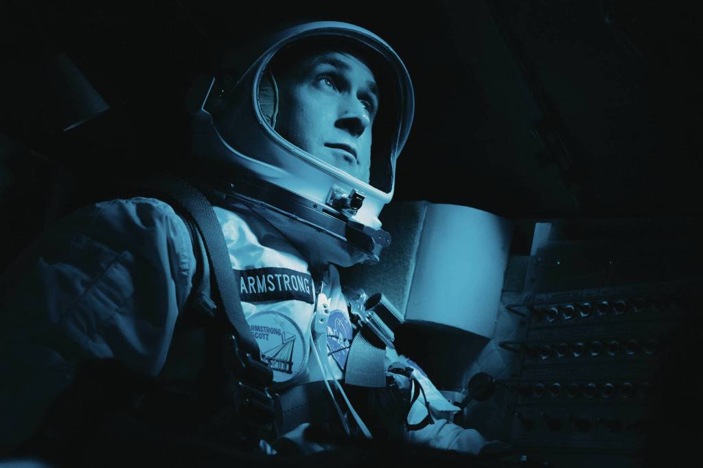 Ryan Gosling blasts off as Neil Armstrong in First Man. Photo by Daniel McFadden