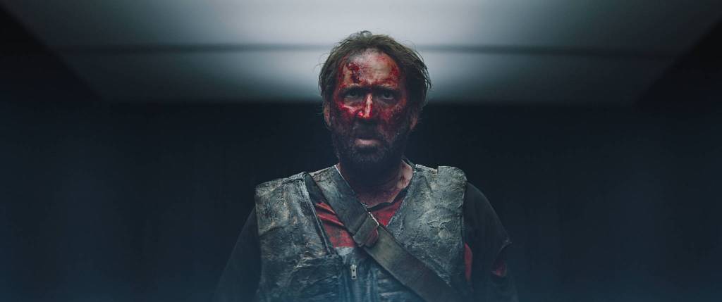 Have a bloody good Halloween by renting Mandy. Photo courtesy RLJE Films