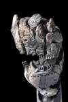 10th century decorated animal head presumed to be for a female sorcerers staff. Photo courtesy Gustavianum, Uppsala University Museum