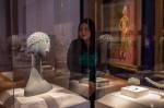 An art deco headdress speaks to British influence on India. Photo by Natali Wiseman/Seattle Art Museum