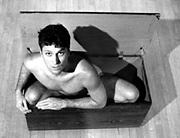 Tim-in-the-box: The performance artist in all his Glory.