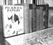 Perusing the shelves at Arundel Books.