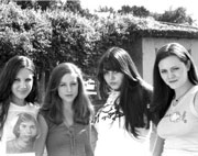 The Donnas: R, C, F, and A.