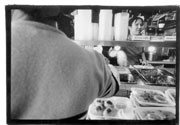 Cafeteria-style chaos: Choosing choice eats at Saigon Deli.