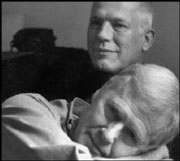 Ned Rorem, bottom, with James Holmes.