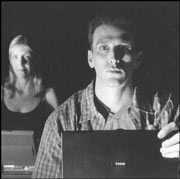 Hollywood shuffle: Myra Ross and Jay Goedde in The Dying Gaul.