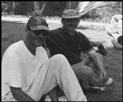 Tent City residents at North Seattle Church of the Nazarene this past summer.