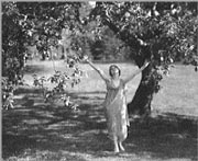 Open arms: Isadora reaches out.