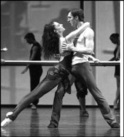 Ariana Lallone and Jeffrey Stanton: love among the video screens.