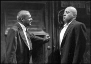 Fathers and sons: Robinson and Smith at battle.