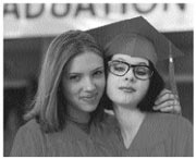Graduates Johansson (left) and Birch.