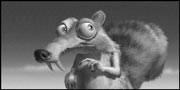 Scrat, shown actual size.