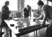 Signing their lives away: Beat Happening tag their new box sets.