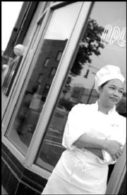 Chef Daeng at the new home of Fruity Fruity yum.