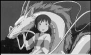 Chihiro and the transmogrified Haku.