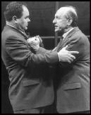 Ballard (left) and Birk: vivid debate.