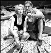 Shore leave: Miranda and Prospero.