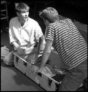 Gouran (left) and Van Spreecken unpack their troubles.