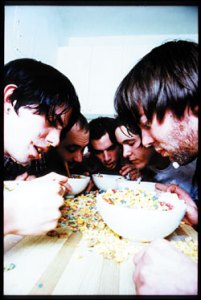 These Arms Are Snakes slurp up some cereal.