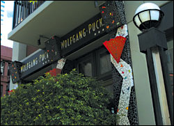 Broken tile and Hall & Oates at Wolfgang's.