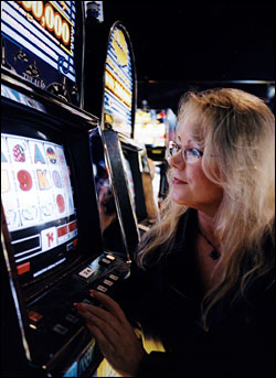 Looking for a jackpot: Katrina Mann of Marysville.
