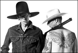 Face the Nation: from left, Tony and Chip Kinman.