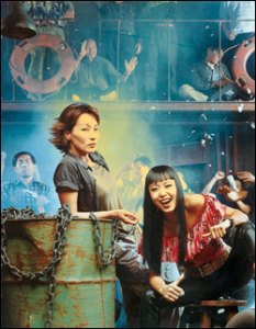 Lee Hye-yeong (left) and Jeon Do-yeon in the South Korean No Blood No Tears.