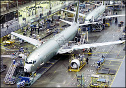 The 737 assembly line in Renton could be moving to Everettwhether theres a 7E7 or not.